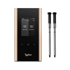 Typhur Sync Gold Dual Wireless Thermometer with 2 Probes & Smart Base Model WT05