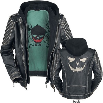 Suicide Squad Lederjacke Herren The Joker schwarz