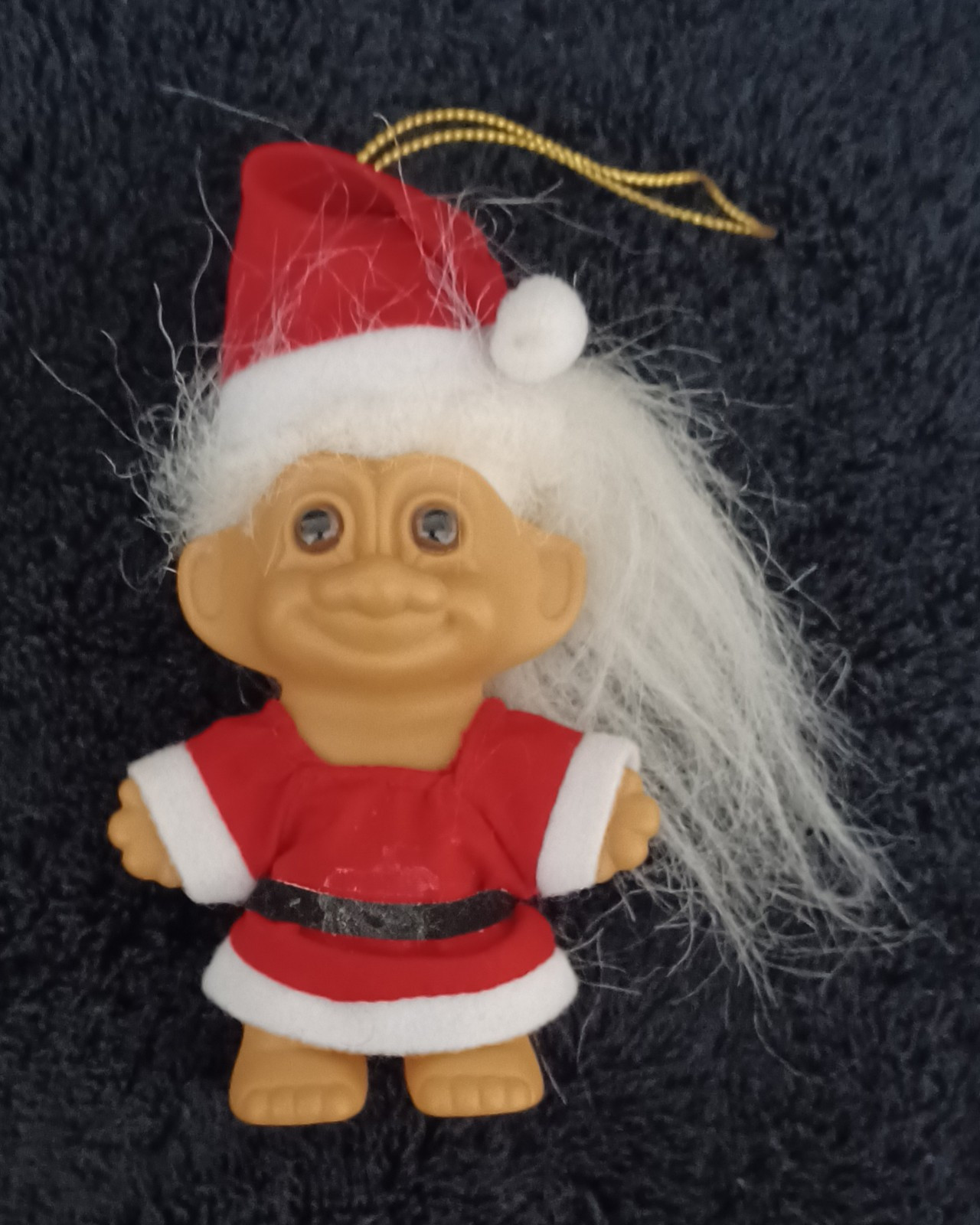 Russ Berrie Vintage Christmas Santa Troll Ornament 3