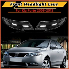 Pair Front Headlight Headlamp Lens Cover For Kia Forte 2009-2013 Left+Right