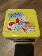 Nickelodeon Rugrats 1997  Empty Container Held Salt Water Taffy  No taffy !