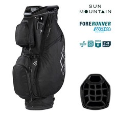 Sun Mountain ForeRunner Cart Bag 14-Way Trolley Golf Bag - Black 2026