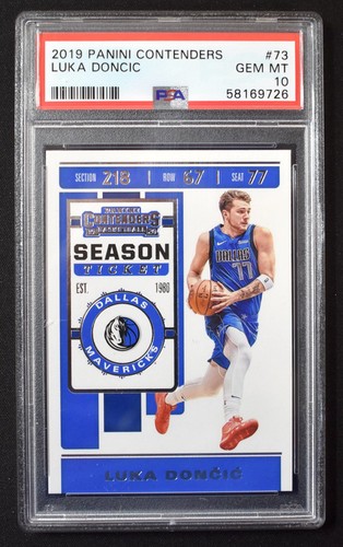 Luka Doncic 2019 Panini Contenders #73 Dallas Mavericks PSA 10 GEM MINT