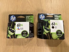 HP 61XL Black  TriColor Combo Ink Cartridges Set Genuine in Box Exp 6/20 - 7/22