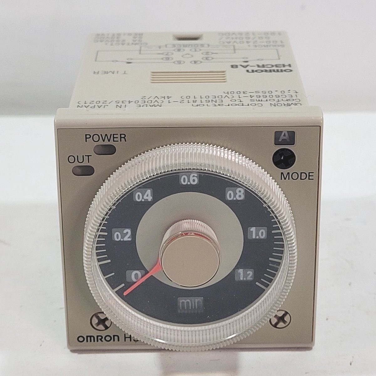 Omron H3CR-A8 Solid State Timer Relay 100-240VAC 100-125VDC 8-Pin Open Box