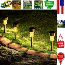 Modern Solar Powered Outdoor Lights - 16 Pack, Easy Install and Durable Design