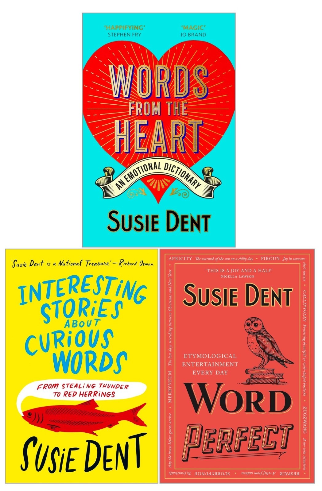 Susie Dent 3 Books Collection Set (Interesting Stories about Curious Words...