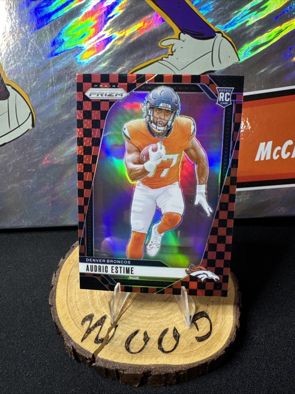 2024 Panini Prizm RC #306 Black & Red Checkerboard Prizm SSP Audric Estime 