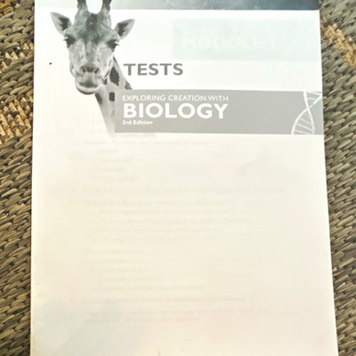 Apologia Exploring Creation with Biology Tests 3rd Ed Vicki Dincher PB 2020