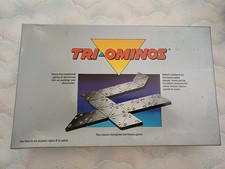 Peter Pan Playthings Tri-Ominos Game Vintage 80s Complete Triangular Dominoes