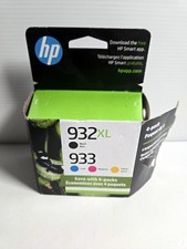 NEW - GENUINE HP 932XL Black 933 Cyan Magenta Yellow Ink Cartridges NOV 2024