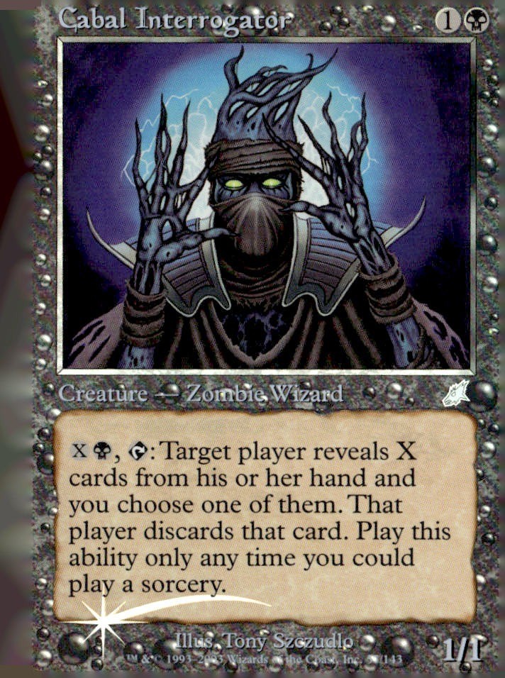 Scourge #57 Cabal Interrogator FOIL