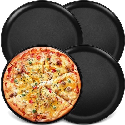 Kochzubehör, Pizzaform, Backblech, Edelstahl, Antihaft, 30cm, 4er Set