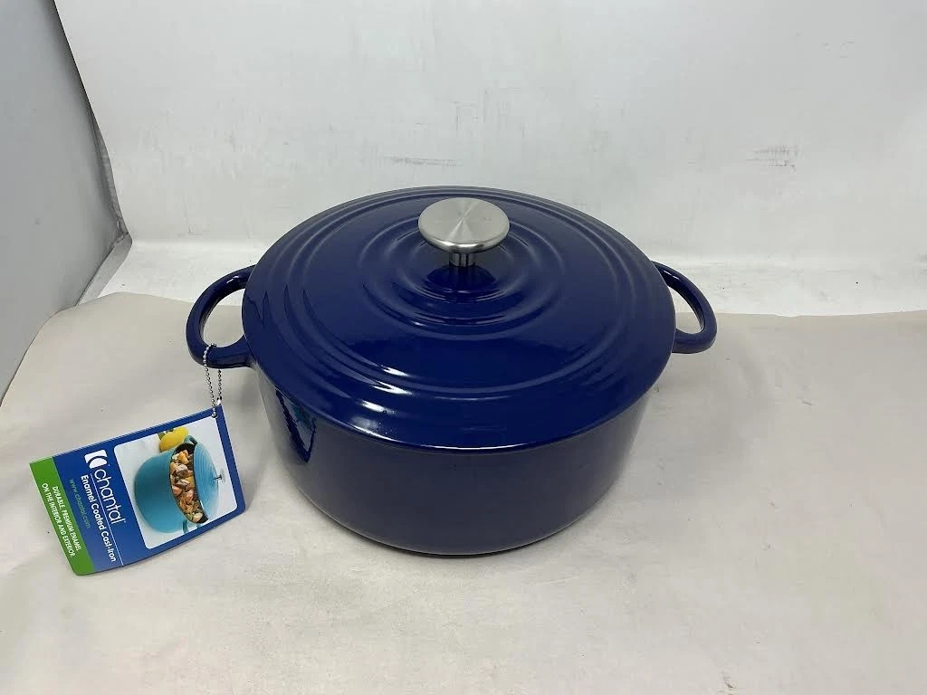 Chantal Cast Iron Enamel Cookware 5qt Cobalt Blue