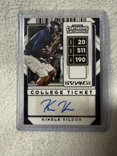 2020 Contenders Draft Picks - College Ticket Auto  Kindle Vildor #224 (AU, RC)