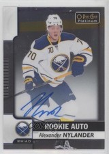 2017-18 O-Pee-Chee Platinum Rookie Autos Alexander Nylander #R-AN Auto RC