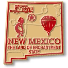 New Mexico Small State Magnet by Classic Magnets, 1.7" x 1.8"