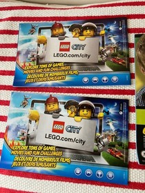 Lego City 60003#1+60004#1 #5 Fire Station Rescue Truck Instruction Manuals Only