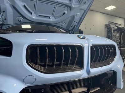 Dry Carbon Fiber Front Bumper Grille Grills AD Style For BMW M2 G87 US STOCK