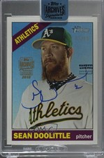 2018 43/99 Sean Doolittle (2015 Topps Heritage) #15TH-36 Buyback Auto 1v3