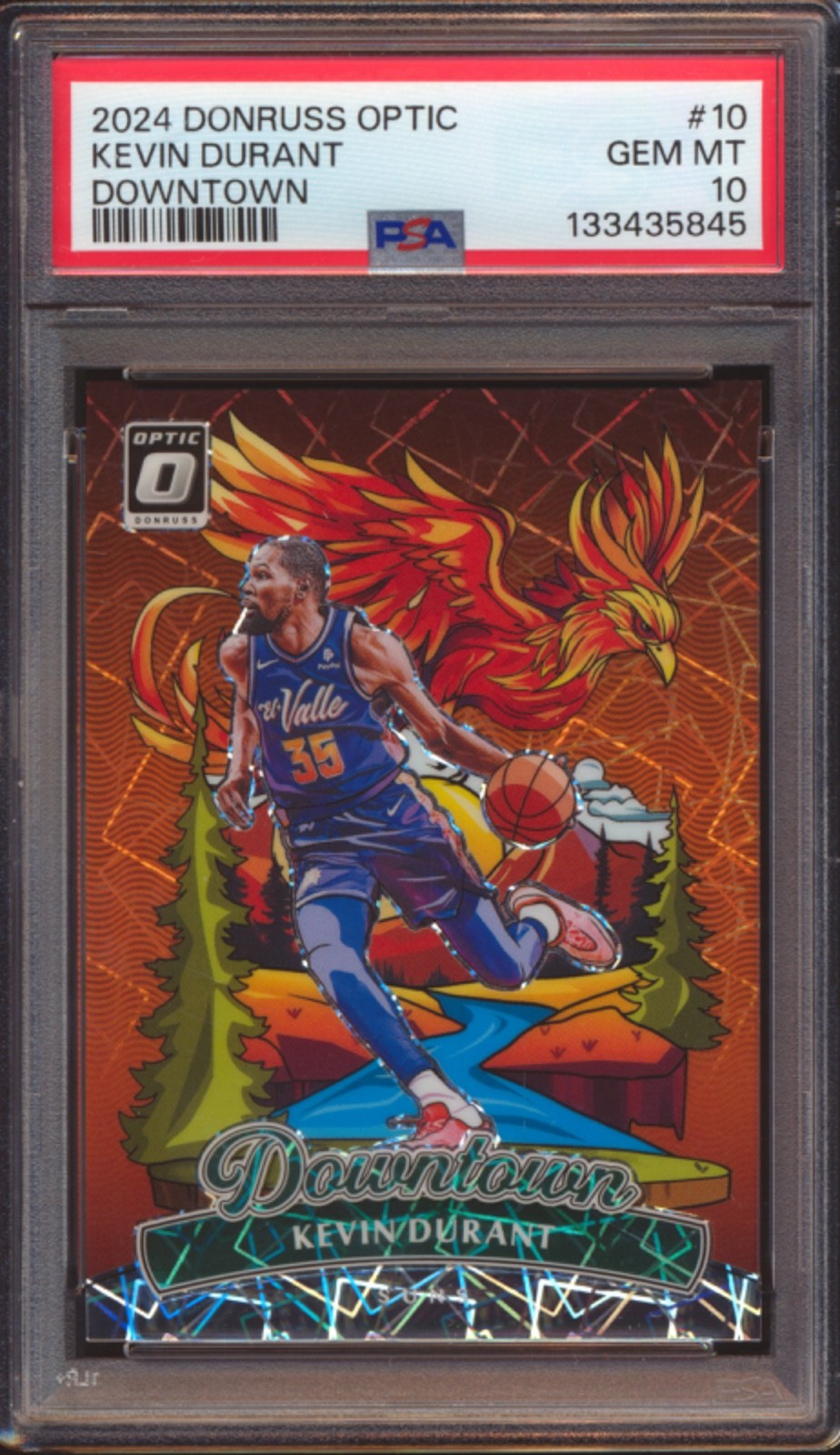 2024 PANINI DONRUSS OPTIC KEVIN DURANT DOWNTOWN SSP PSA 10!