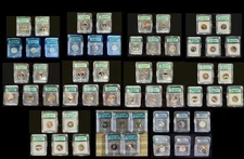 1999-2009 ICG PR70 Clad Proof State Quarters & Territories Complete 56 Coin Set!
