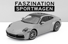 Minichamps 1/18 Porsche 911 992 Carrera 4S Coupe 2023 Gold Rims Chalk 153067331