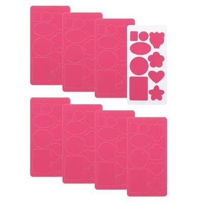 8 Pcs Self-Adhesive Repair Patches 10 x 20 cm for Bags, Rose Red (9 Patterns)