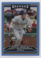 2006 Topps Chrome Blue Refractor Geoff Jenkins #80 hg6