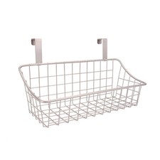 Hanging Wire Storage Basket for Bed Frame Organization, Over Door Closet Shelf,