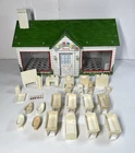 Vintage 50’s Marx Tin Litho babyland Nursery Hospital Coney Island w accessories