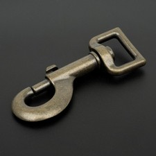 Country Brook Design  3/4 Inch Antique Brass Swivel Snap Hooks, 25 Pack