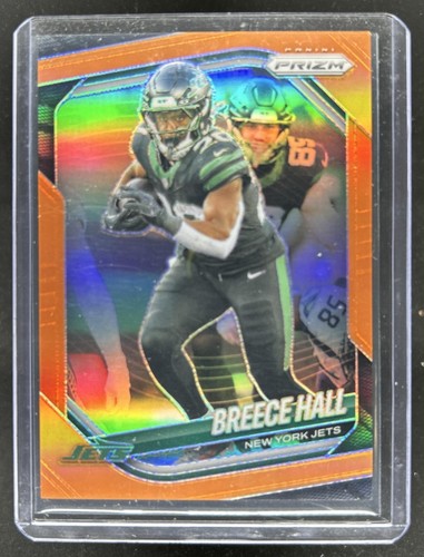 2025 Panini Prizm Breece Hall Orange #/249 Jets