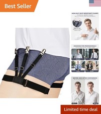 Shirt Stays For Men, Shirt Stays For Police And Military, Elastic Non slip an...