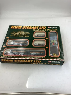 Corgi 60023 Eddie Stobart Truck Set & Playmat Ford Scania ERF Volvo Compete - Image 1 of 4