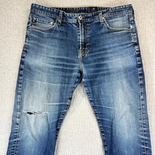 AG Adriano Goldschmied The Everett Jeans Men 36x32(36X29 Straight Leg Distressed
