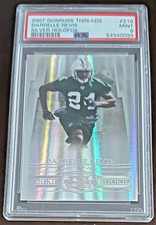 2007 DARRELLE REVIS RC PSA 9 Donruss Threads Silver Holofoil #219; HOF; 1 of 2