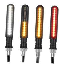 4PCS Motorcycle Indicators Flowing Turn Signal Lights Motorbike Turning