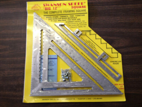 Swanson tool 00107 Big 12 The Complete Framing Square Made in  USA  - Picture 1 of 3