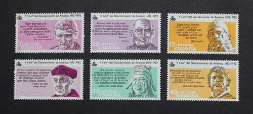 SPAIN - 1986 SCARCE DISCOVERY OF AMERICA SET UNUSED MNH RR