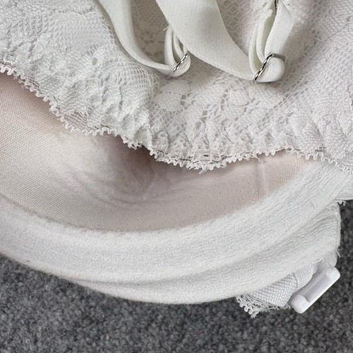 Maidenform Bra Womens 38C Lace White One Fab Fit Underwire T shirt Razorback - Picture 9 of 11