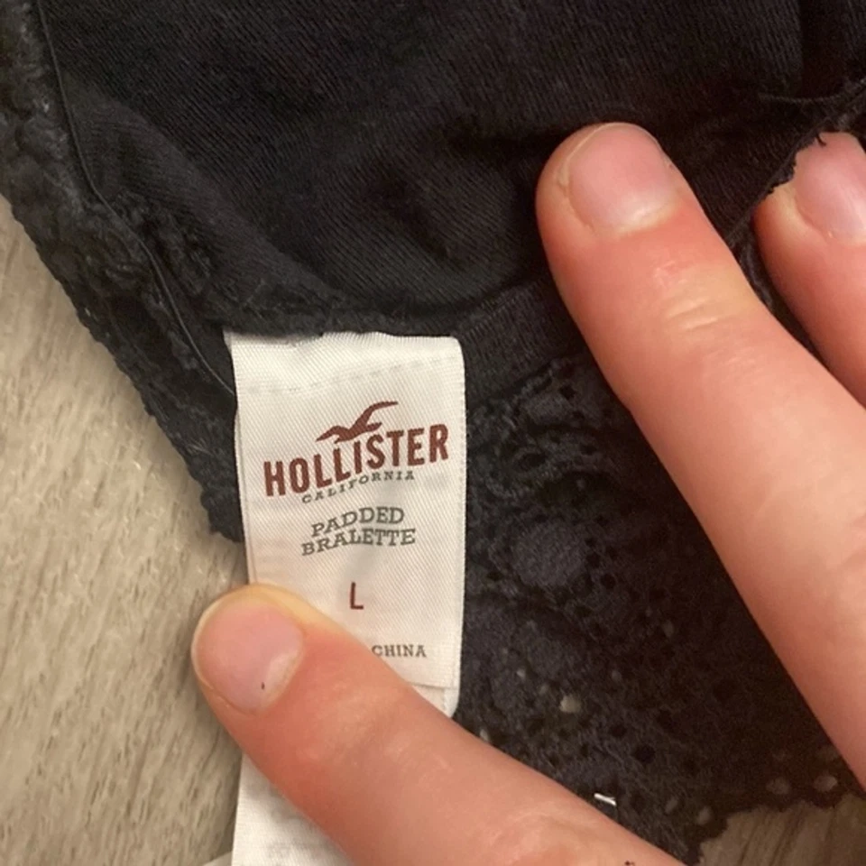 Hollister Bralette Correa de Encaje con Tirantes Patrón Floral - Talla L Foto 3 de 3