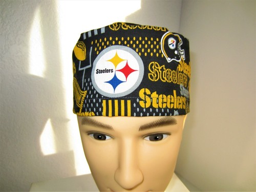 Steelers Men's Scrub Cap, Surgical Cap 