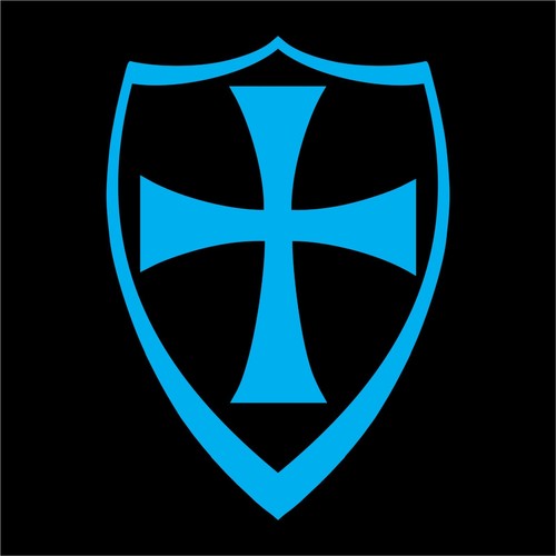 Maltese Cross with Shield Vinyl Decal Sticker Car Bumper Knights Choppers - Picture 8 of 15