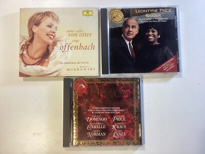 Lot of 3 CDs: Operas Greatest Moments, Leontyne Price, Von Otter Sings Offenbach