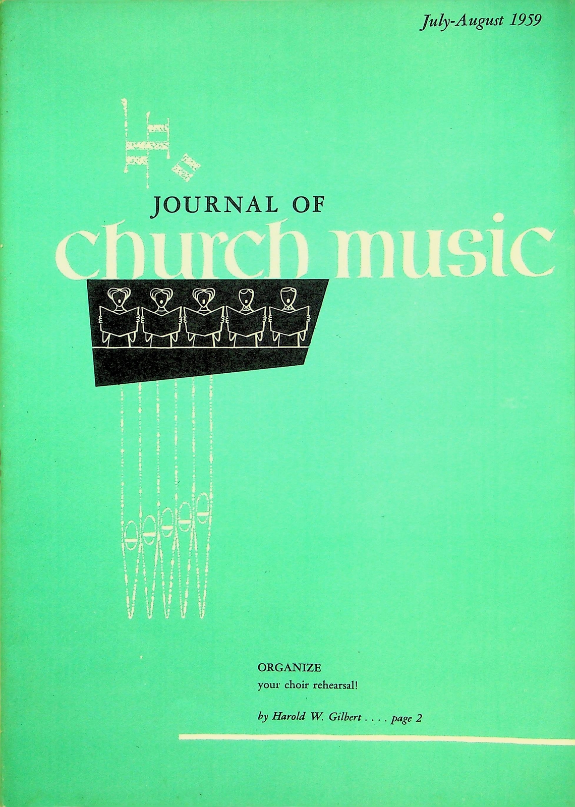 Church Music Magazine Jul-Aug 1959 Choir Rehearsal Anthems Guide-image
