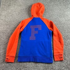 Florida Gators Columbia Hoodie Womens Small Blue Orange Full Zip Thumbholes