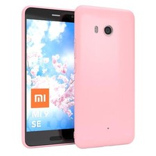 Custodia morbida per Xiaomi Mi 9 SE cover silicone custodia protettiva slim rosa opaco