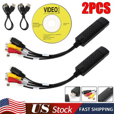 2x USB 2.0 Audio Video VHS to DVD VCR PC Converter Adapter Digital Capture Card