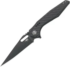 New Bestech Knives Malware Framelock CF Black BT1902D